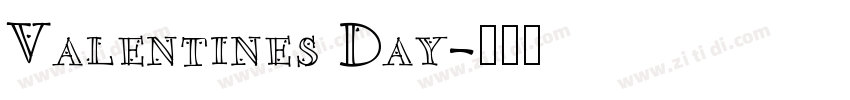 Valentines Day字体转换